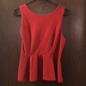 Textured Peplum Top